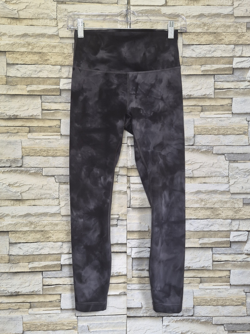 Lululemon Wunder Train Leggings Women Size 6 Diamond Dye Grey Workout Activewear